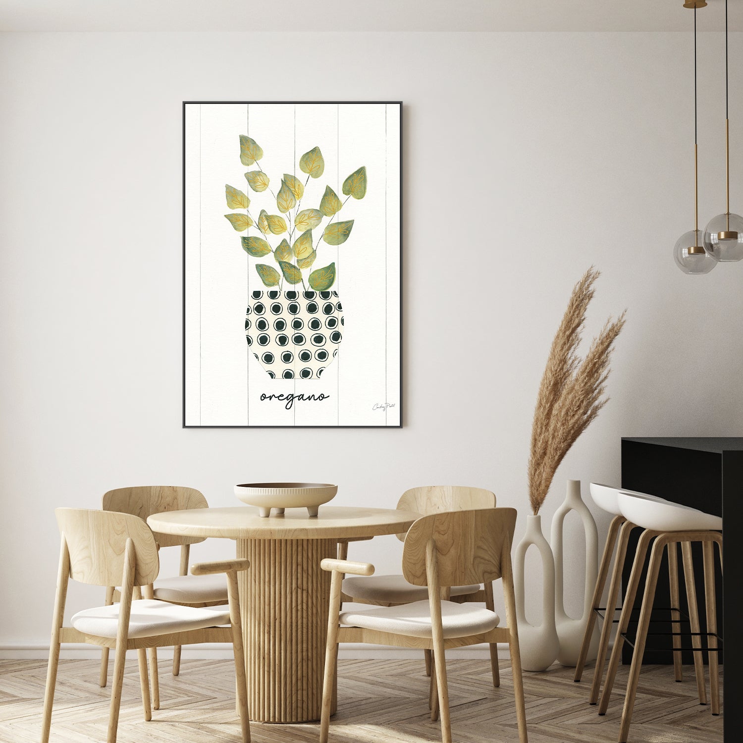 wall-art-print-canvas-poster-framed-Oregano Herb Garden, Style C , By Courtney Prahl-7