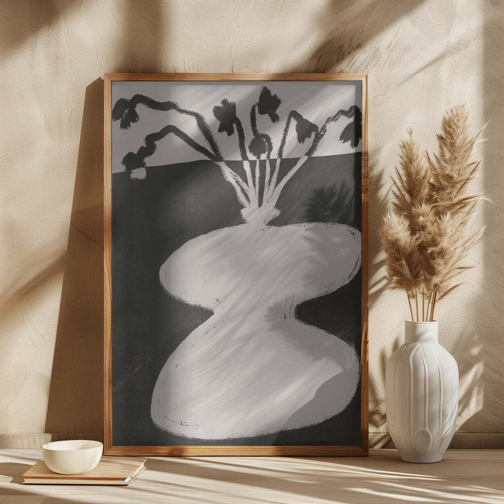 wall-art-print-canvas-poster-framed-Organic Pot Plant On the Table , By Little Dean-2