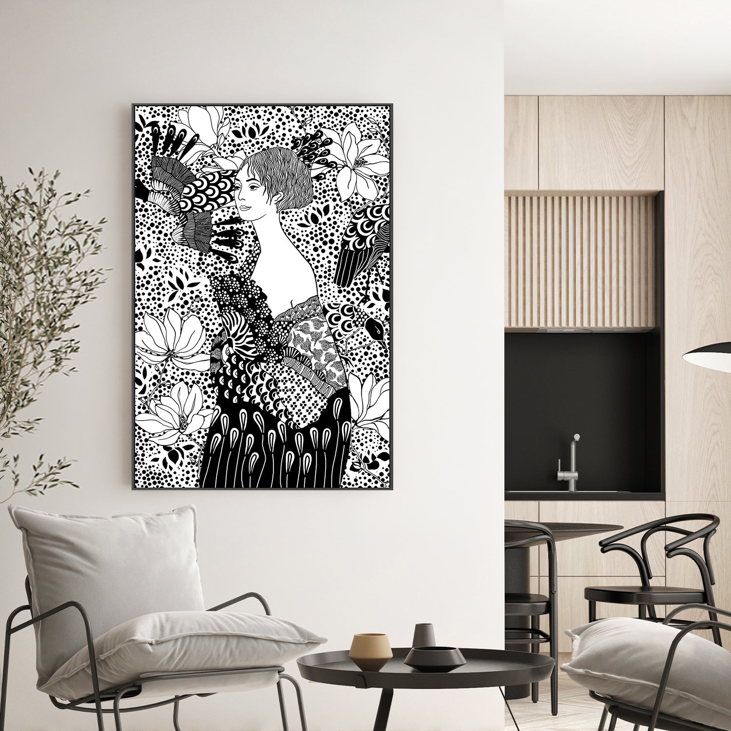 wall-art-print-canvas-poster-framed-Ornate Serenity-7