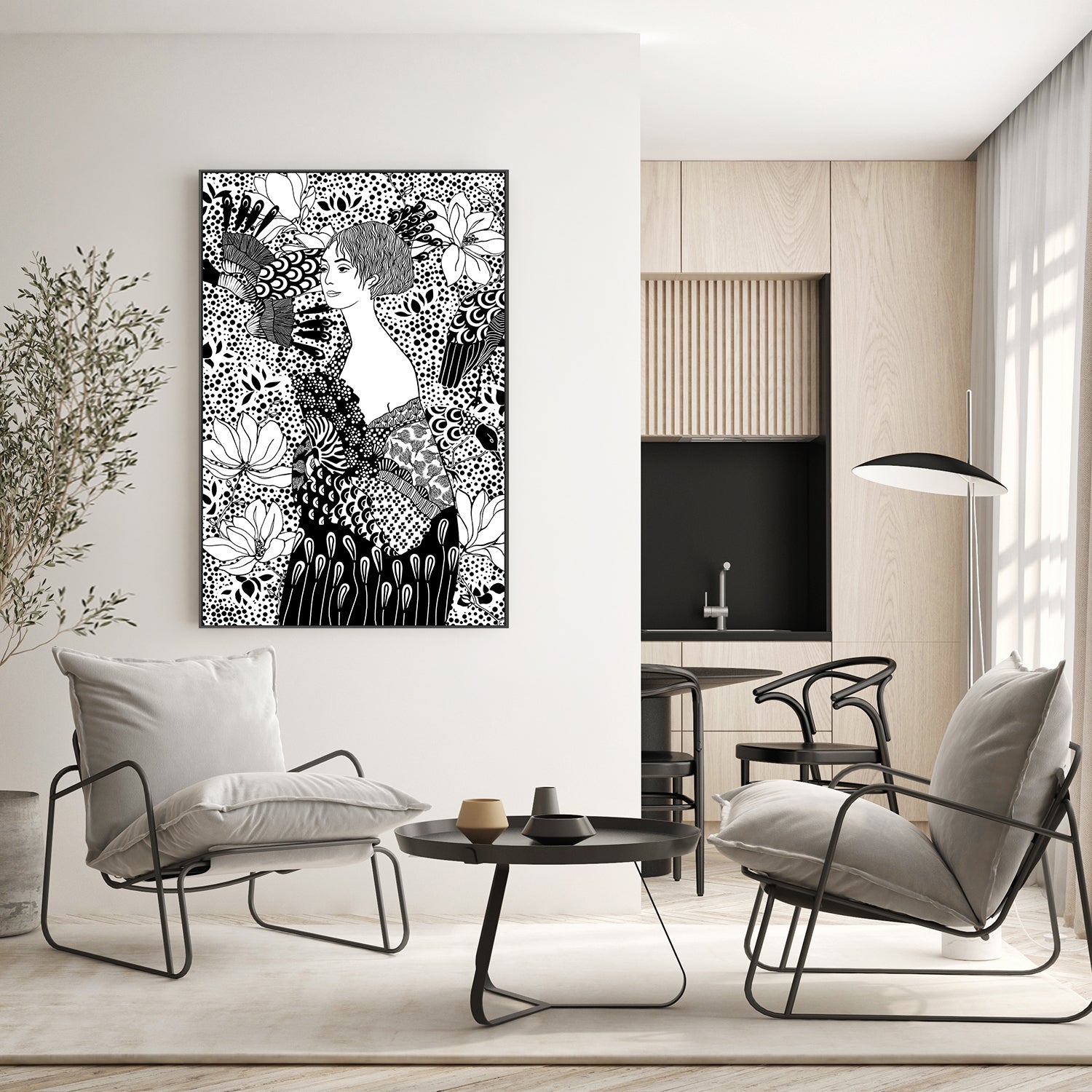 wall-art-print-canvas-poster-framed-Ornate Serenity-8