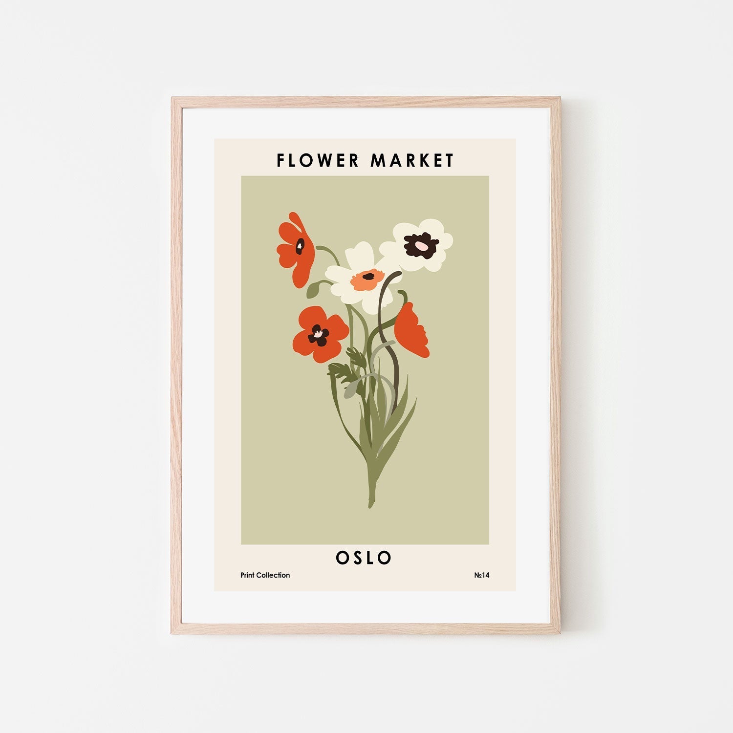 wall-art-print-canvas-poster-framed-Oslo Flower Market-GIOIA-WALL-ART
