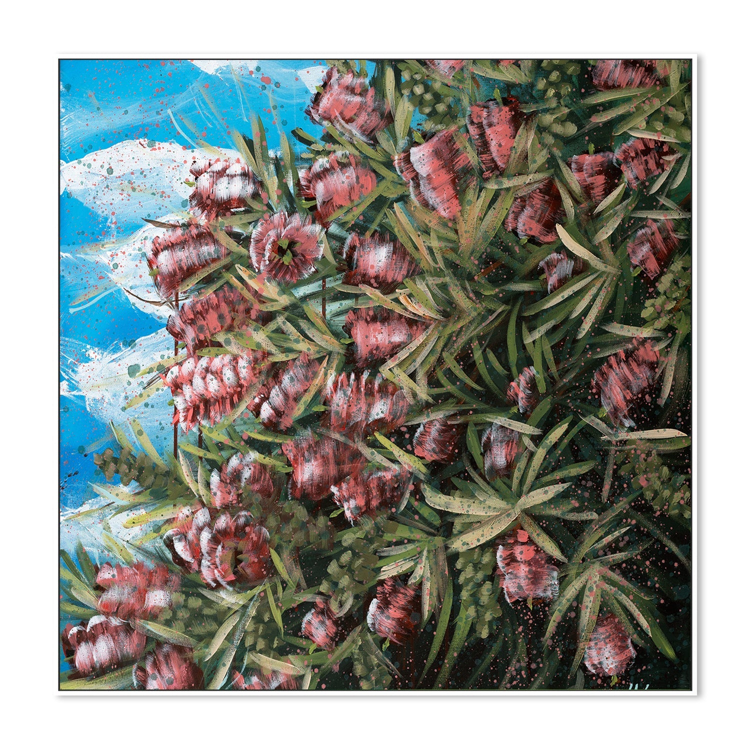 wall-art-print-canvas-poster-framed-Our Adventure Begins, Bottle Brush Flowers , By Hsin Lin-5
