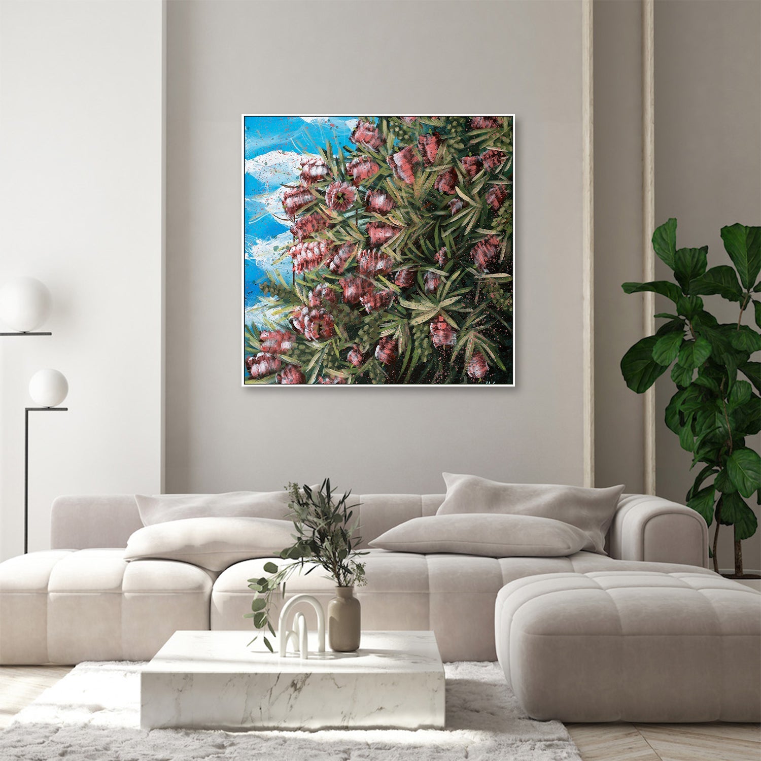 wall-art-print-canvas-poster-framed-Our Adventure Begins, Bottle Brush Flowers , By Hsin Lin-7