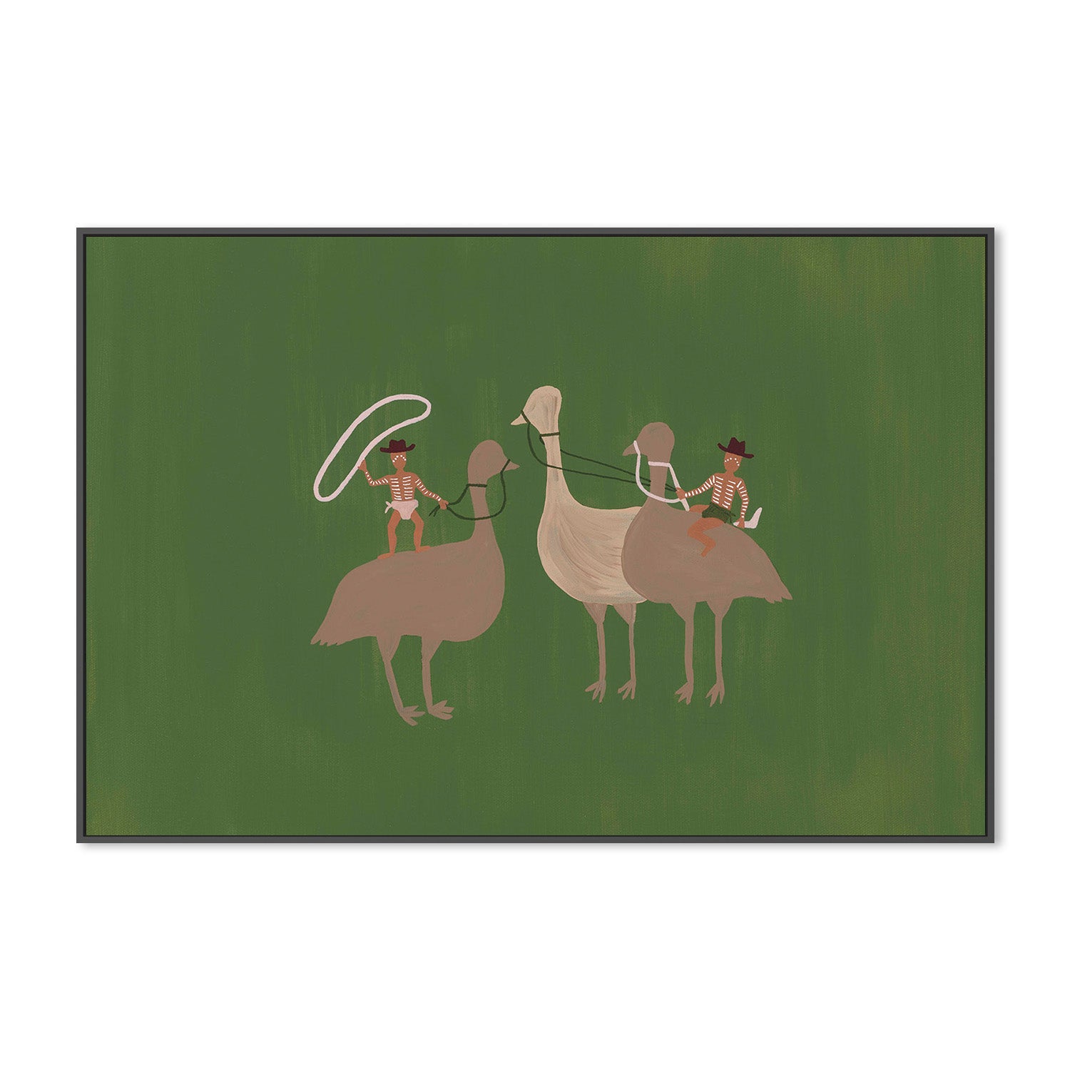wall-art-print-canvas-poster-framed-Our Emu Mob-3