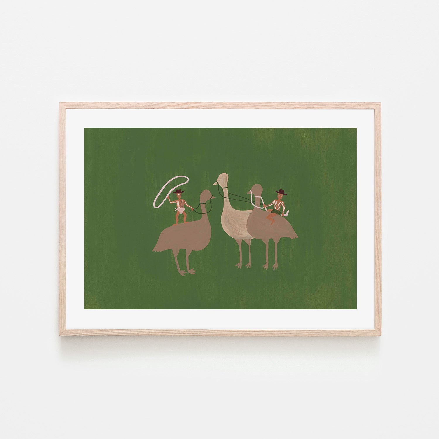 wall-art-print-canvas-poster-framed-Our Emu Mob-6