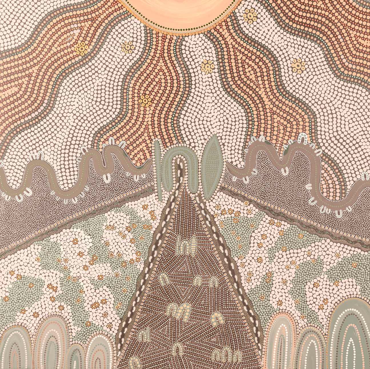 wall-art-print-canvas-poster-framed-Our Matriarch, Peach And Green , By Domica Hill-1