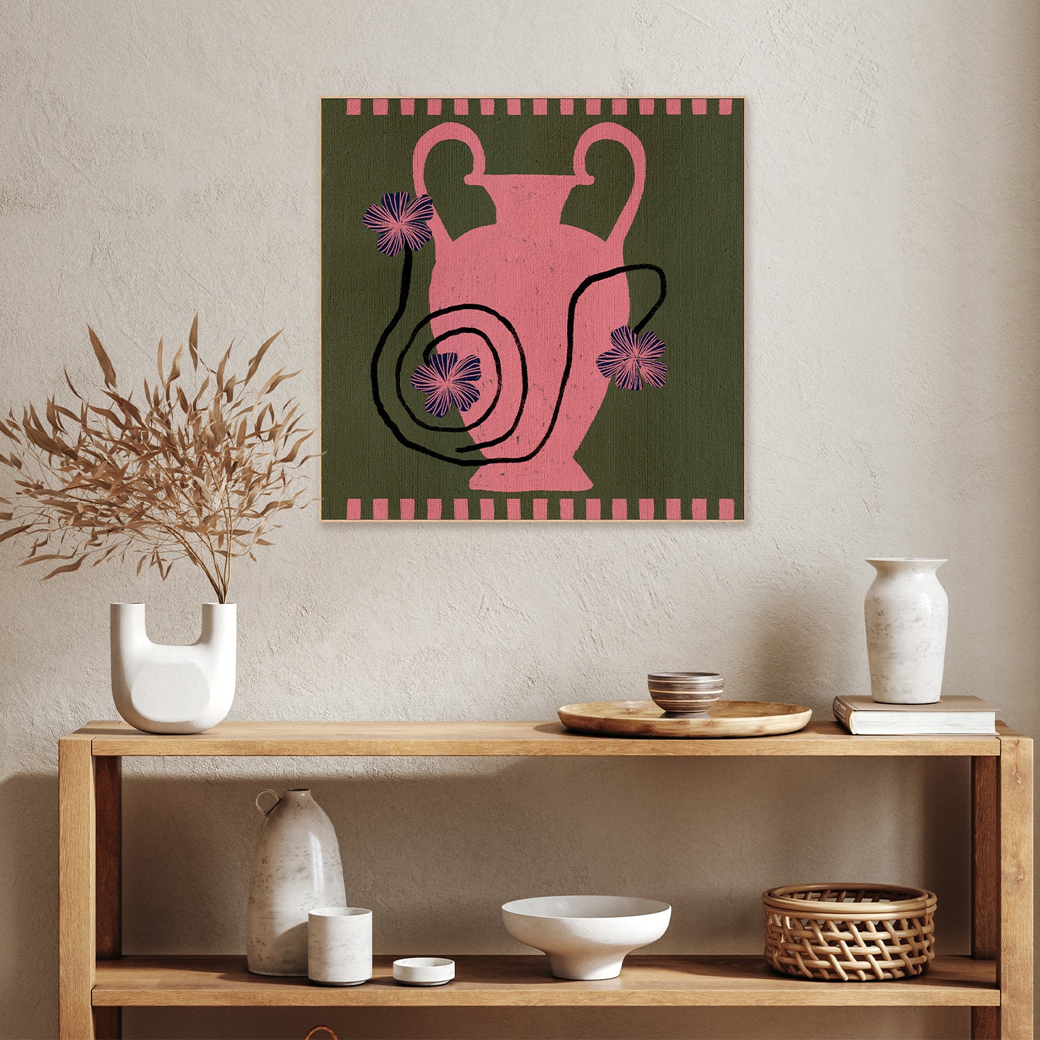 wall-art-print-canvas-poster-framed-Out of Vase Blooms 1-8