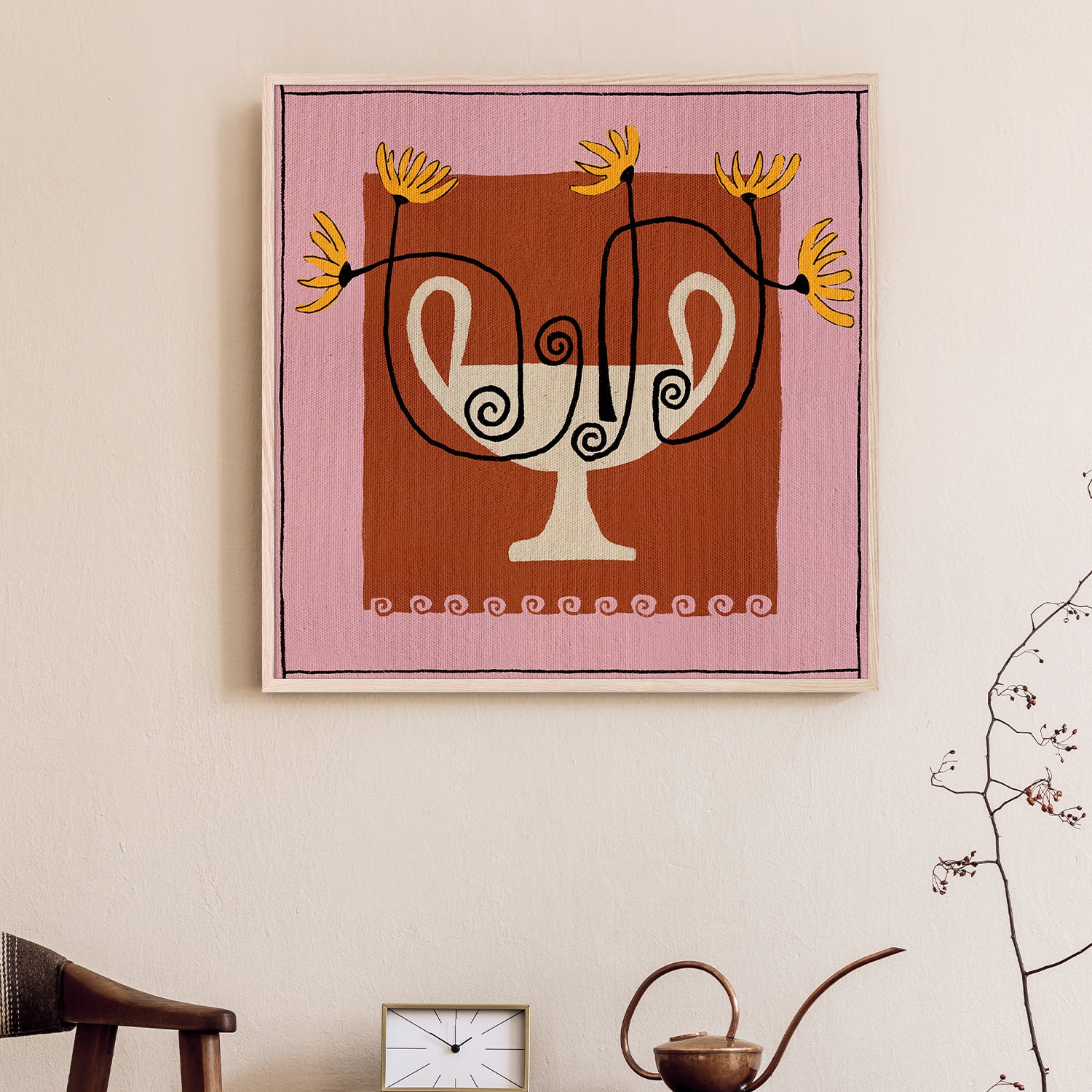 wall-art-print-canvas-poster-framed-Out of Vase Blooms 12-2