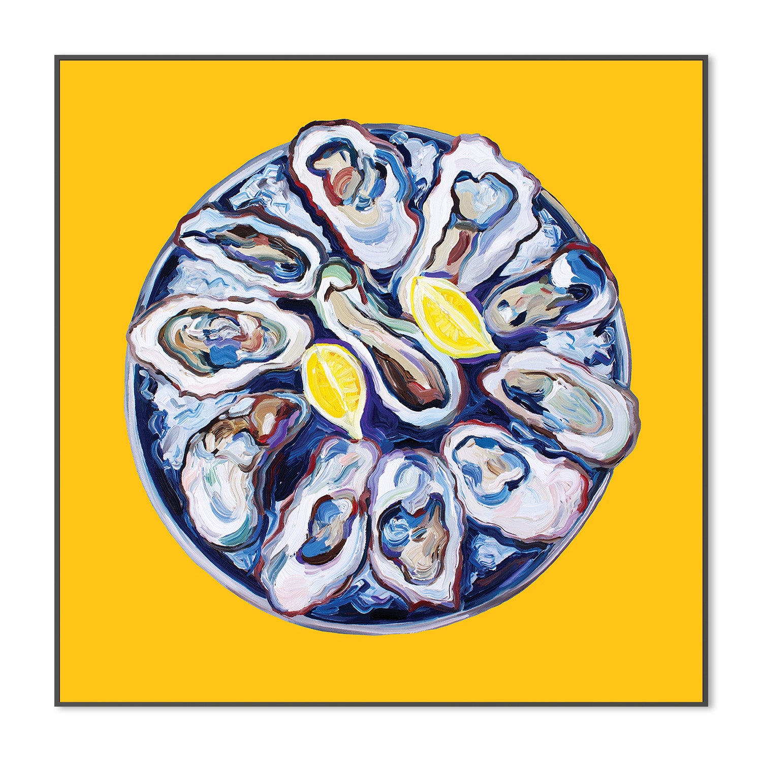 wall-art-print-canvas-poster-framed-Oyster Ona Plate Yellow-3