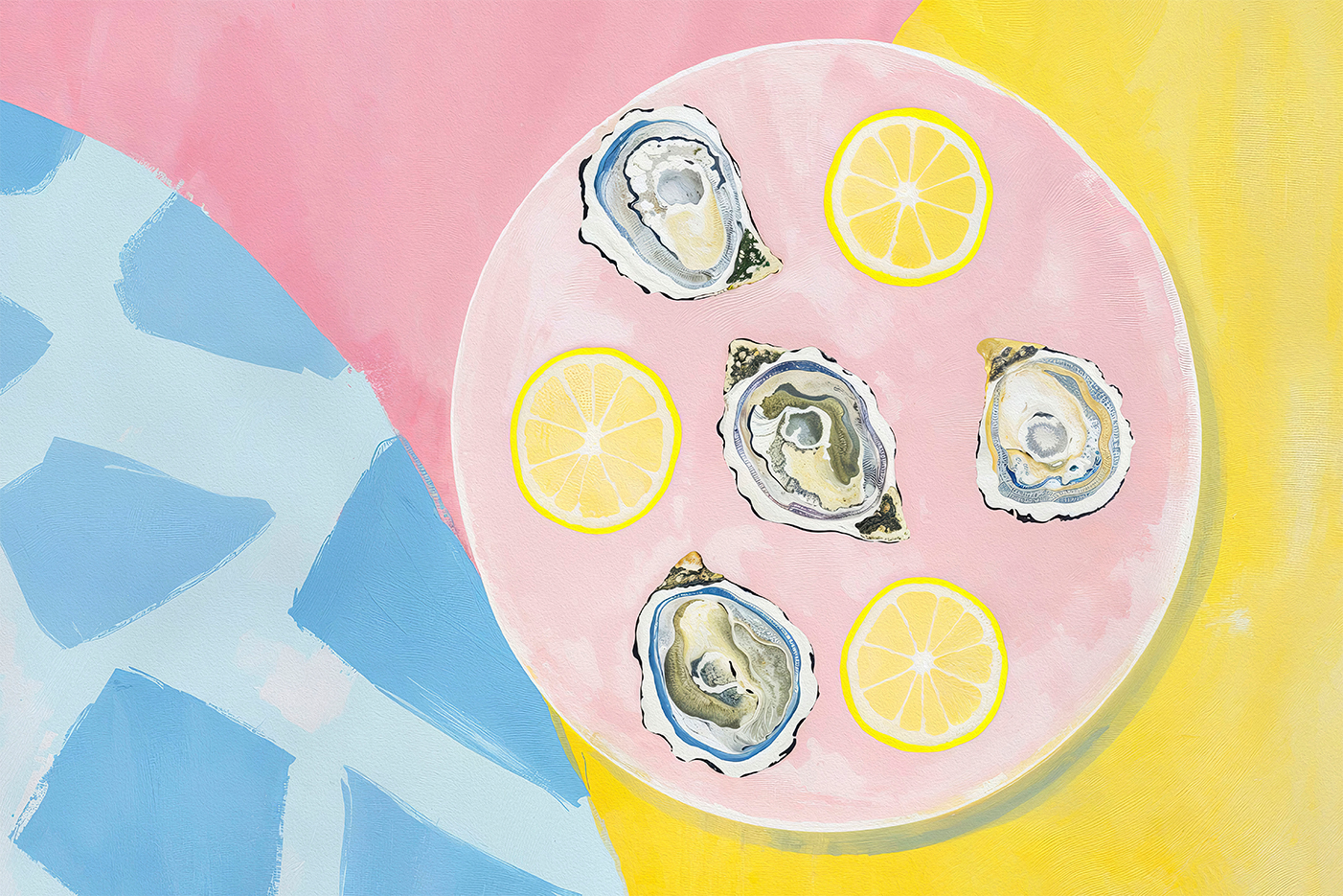 wall-art-print-canvas-poster-framed-Oysters , By Lady Hana-1