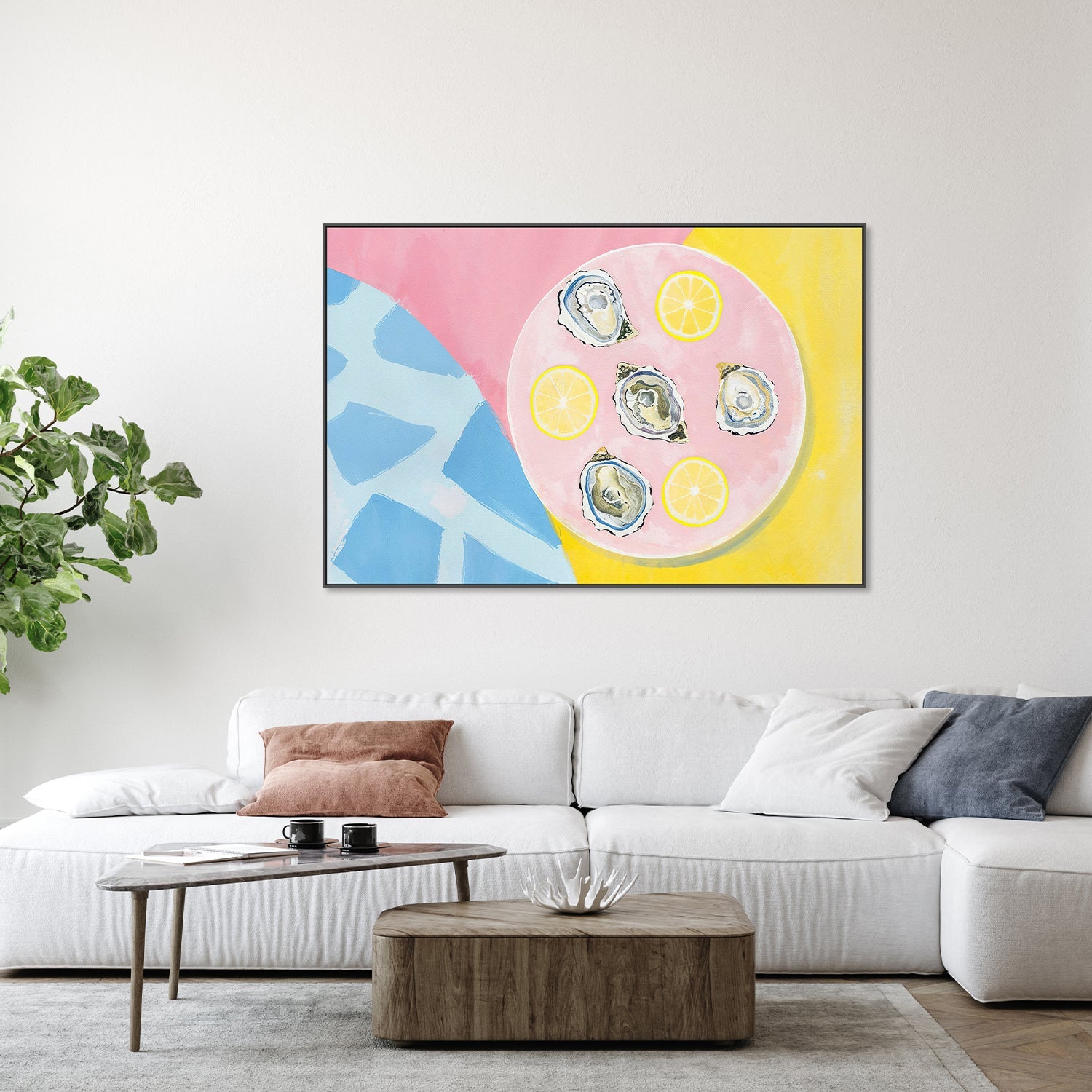 wall-art-print-canvas-poster-framed-Oysters , By Lady Hana-7