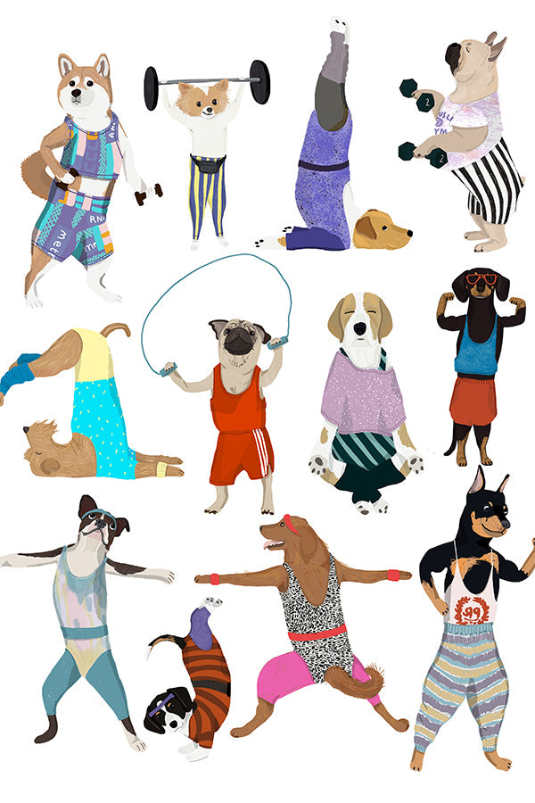 wall-art-print-canvas-poster-framed-P Dog Sport-1