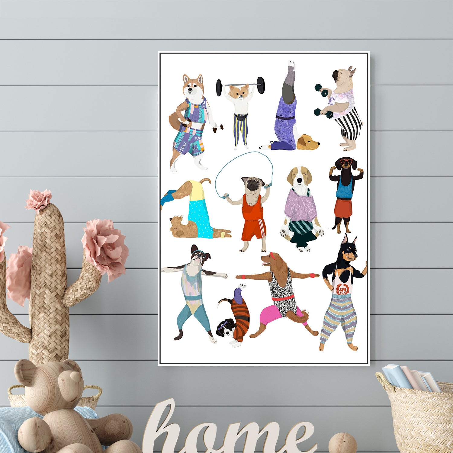 wall-art-print-canvas-poster-framed-P Dog Sport-2