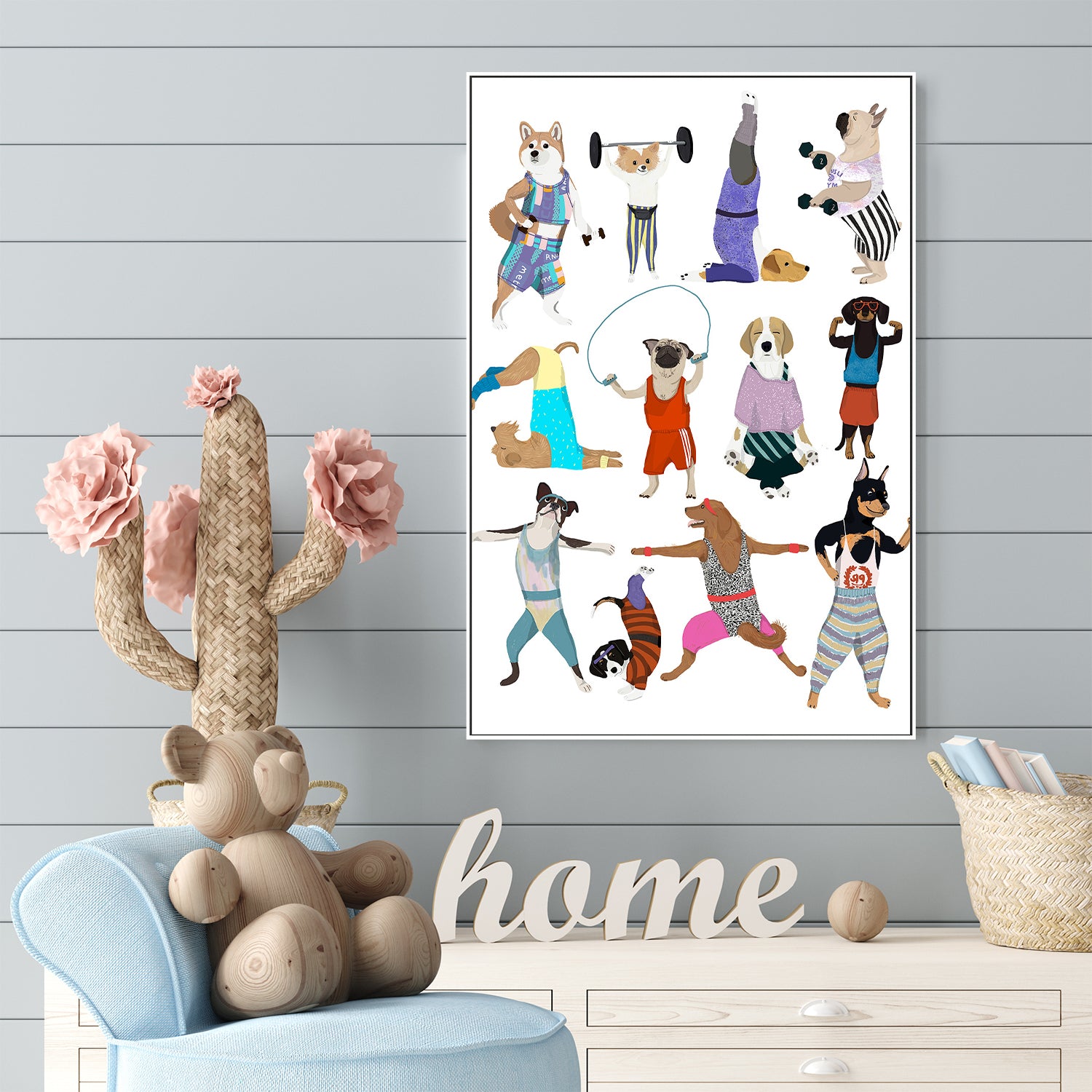 wall-art-print-canvas-poster-framed-P Dog Sport-7