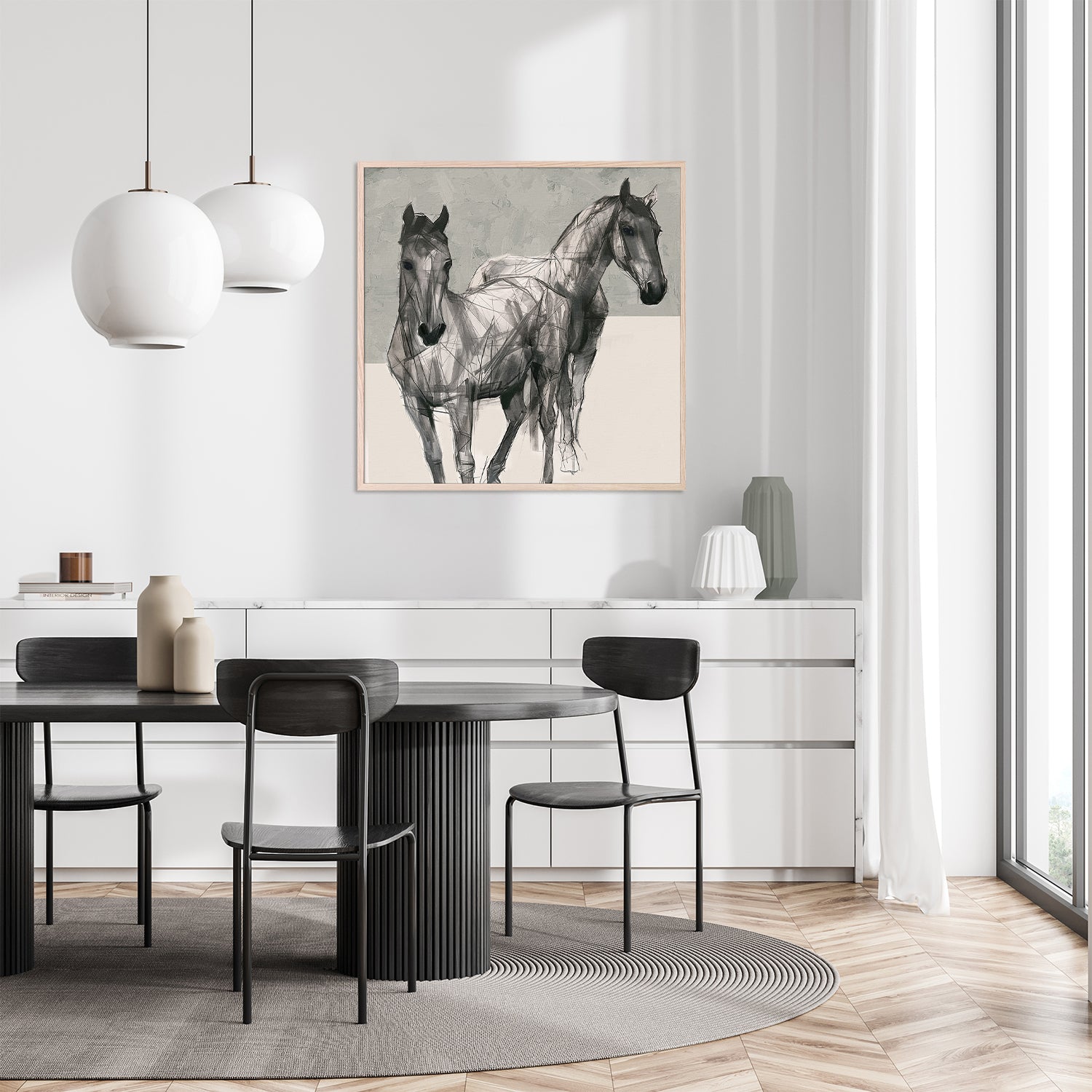 wall-art-print-canvas-poster-framed-Paddock Pals, Style A-8