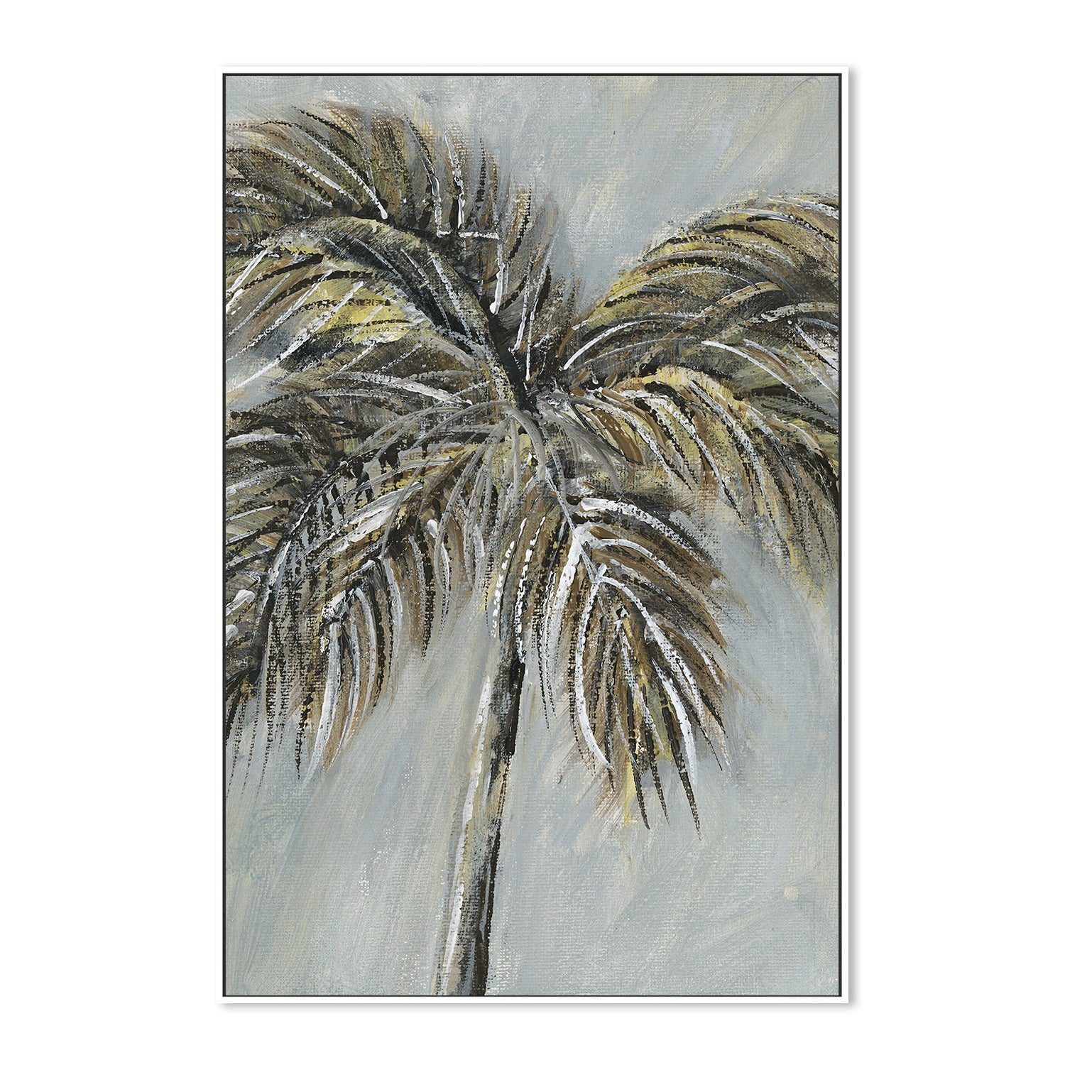 wall-art-print-canvas-poster-framed-Painterly Palm, Style A-5