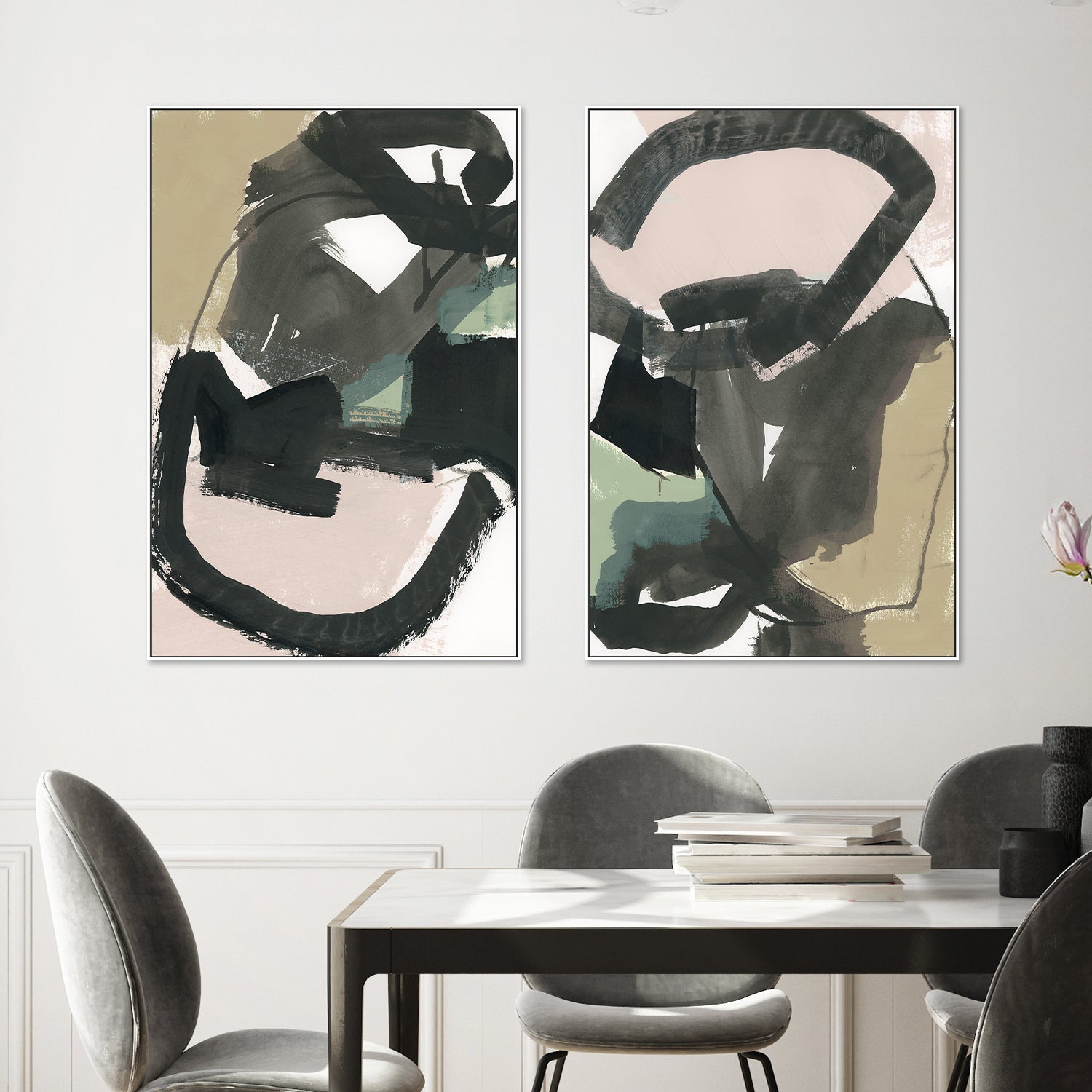 wall-art-print-canvas-poster-framed-Pair of 2-2