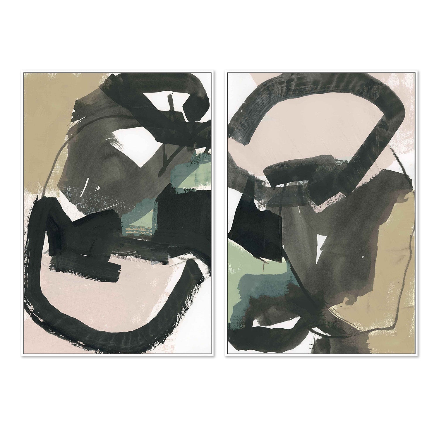 wall-art-print-canvas-poster-framed-Pair of 2-5