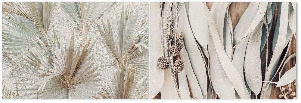 wall-art-print-canvas-poster-framed-Palm And Eucalyptus Leaves, Set Of 2-by-Gioia Wall Art-Gioia Wall Art
