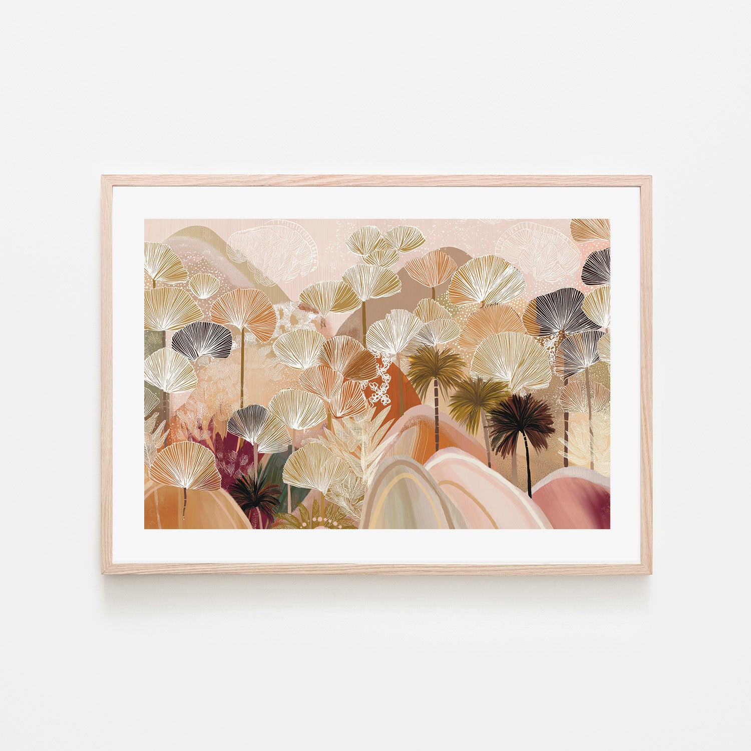 wall-art-print-canvas-poster-framed-Palms and Poetry , By Bella Eve-7