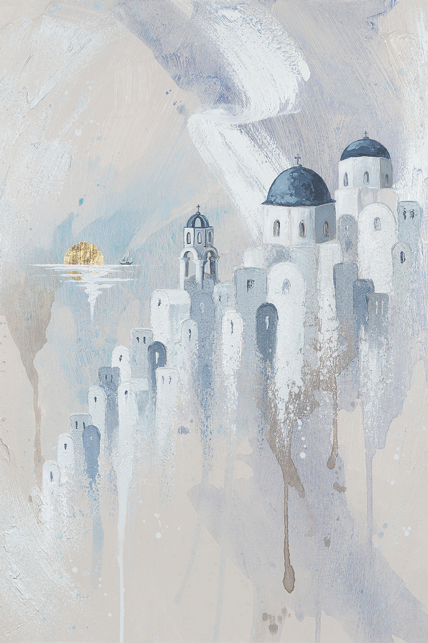 wall-art-print-canvas-poster-framed-Paradise, Santorini , By Isabella Karolewicz-1