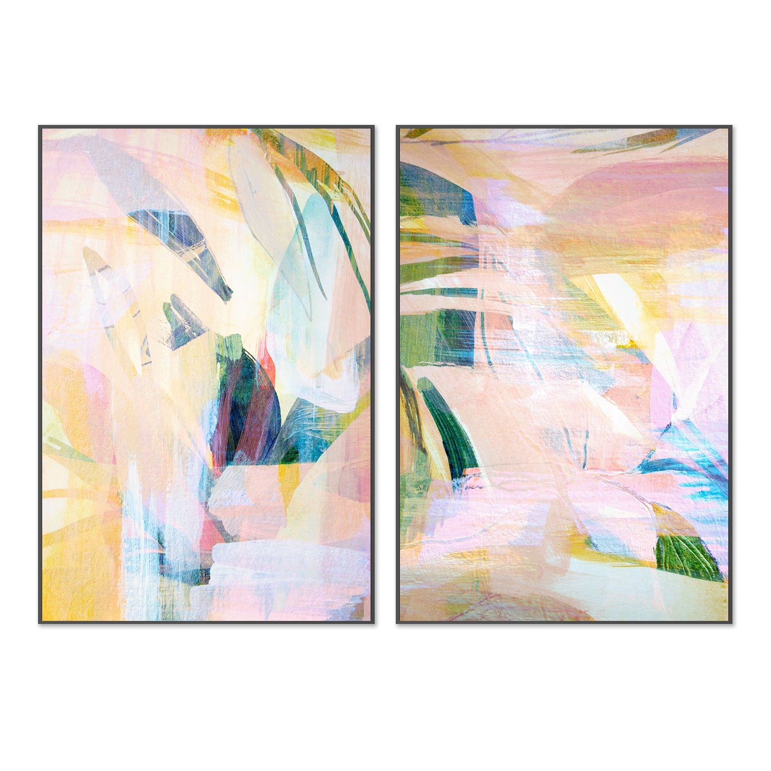 wall-art-print-canvas-poster-framed-Paradise Sunrise, Style A & B, Set Of 2 , By Hope Bainbridge-3