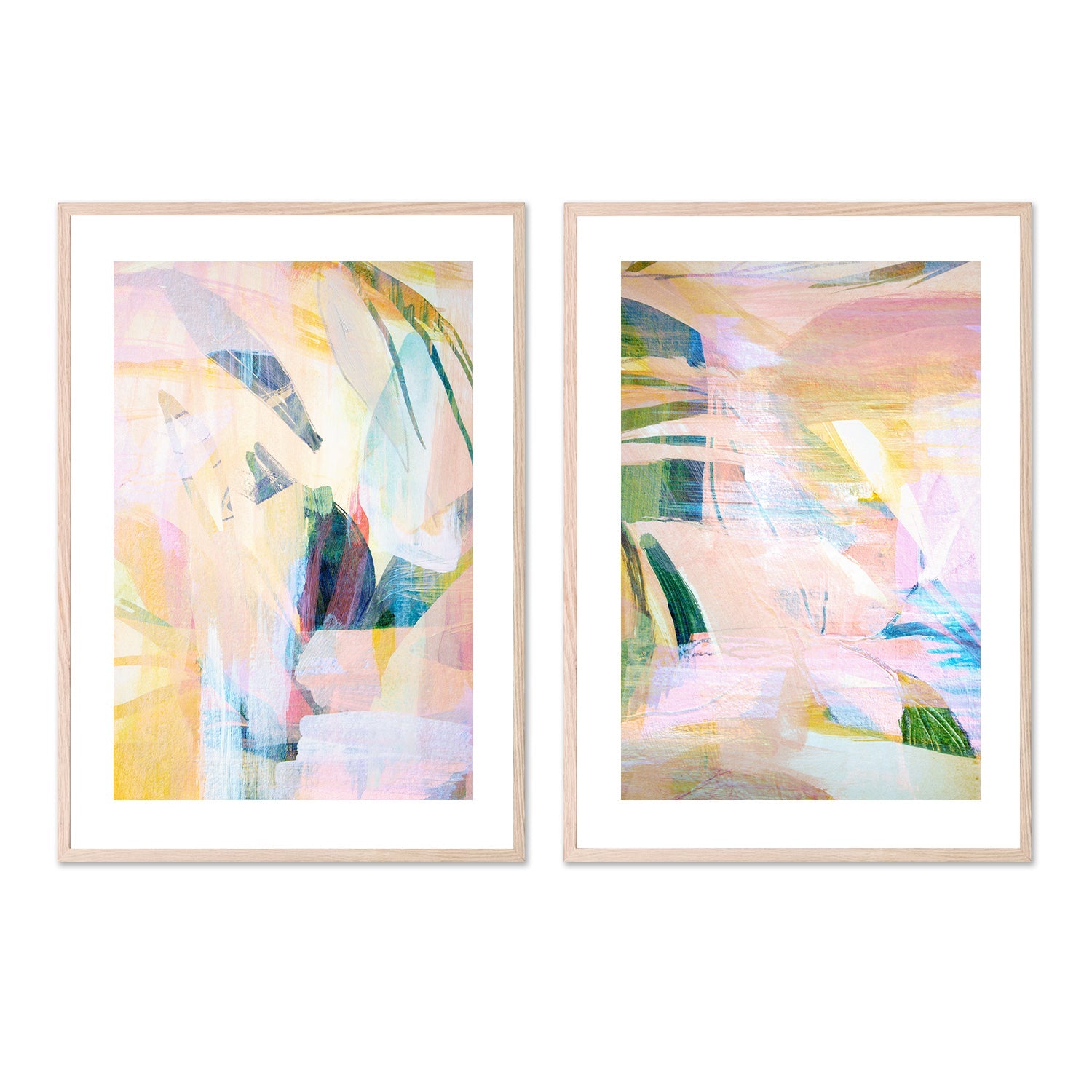 wall-art-print-canvas-poster-framed-Paradise Sunrise, Style A & B, Set Of 2 , By Hope Bainbridge-6