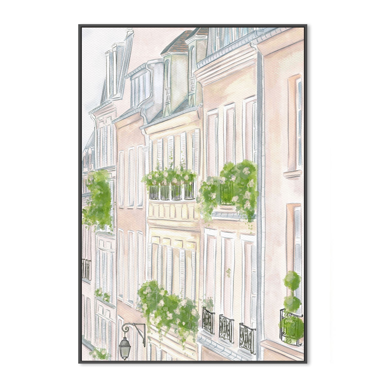 wall-art-print-canvas-poster-framed-Paris Buildings , By Leah Straatsma-3