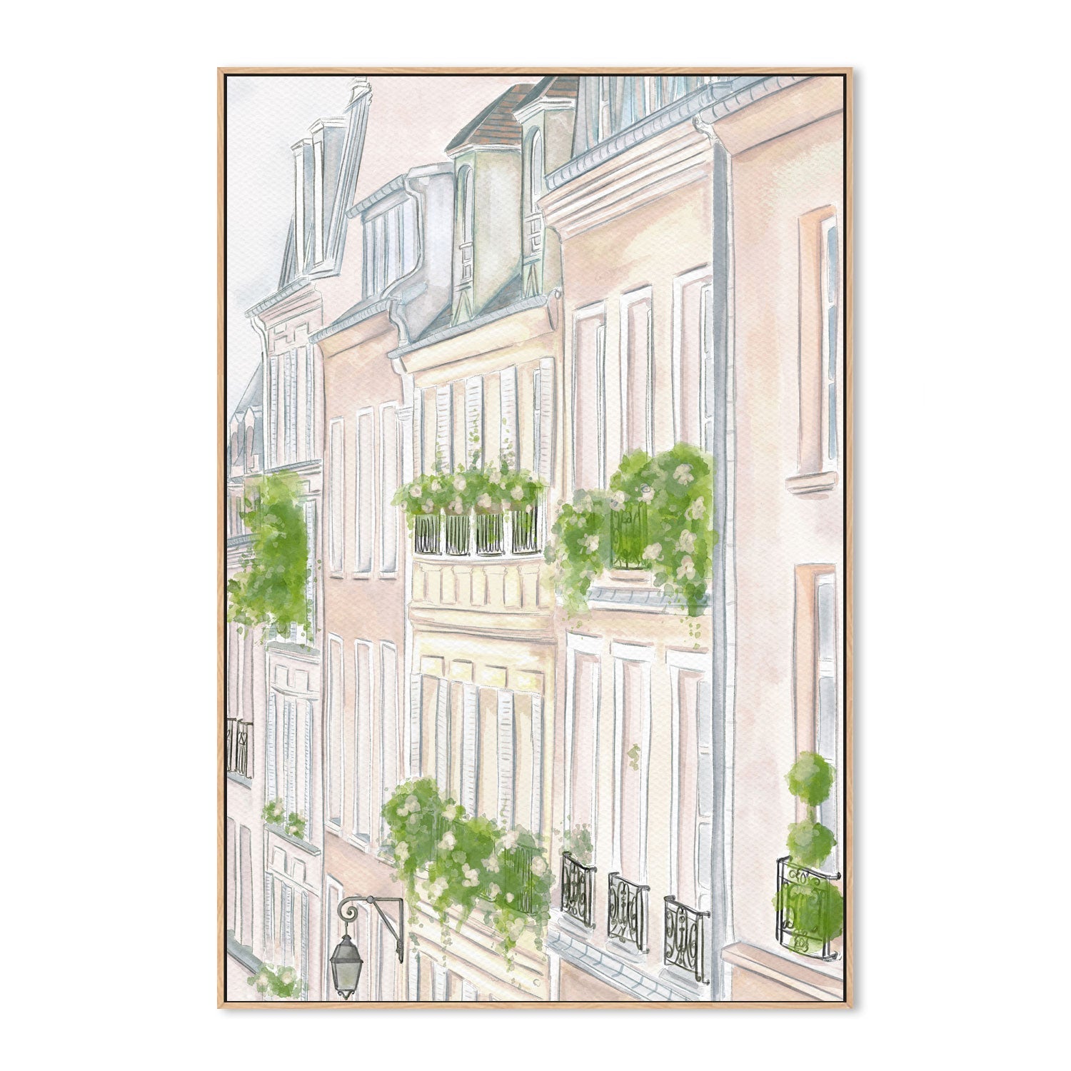 wall-art-print-canvas-poster-framed-Paris Buildings , By Leah Straatsma-4