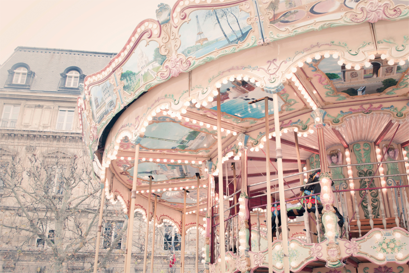 wall-art-print-canvas-poster-framed-Paris Carousel , By Pictufy-1