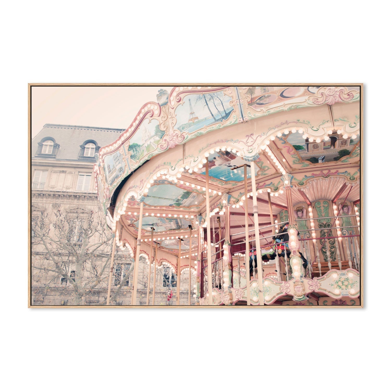 wall-art-print-canvas-poster-framed-Paris Carousel , By Pictufy-4
