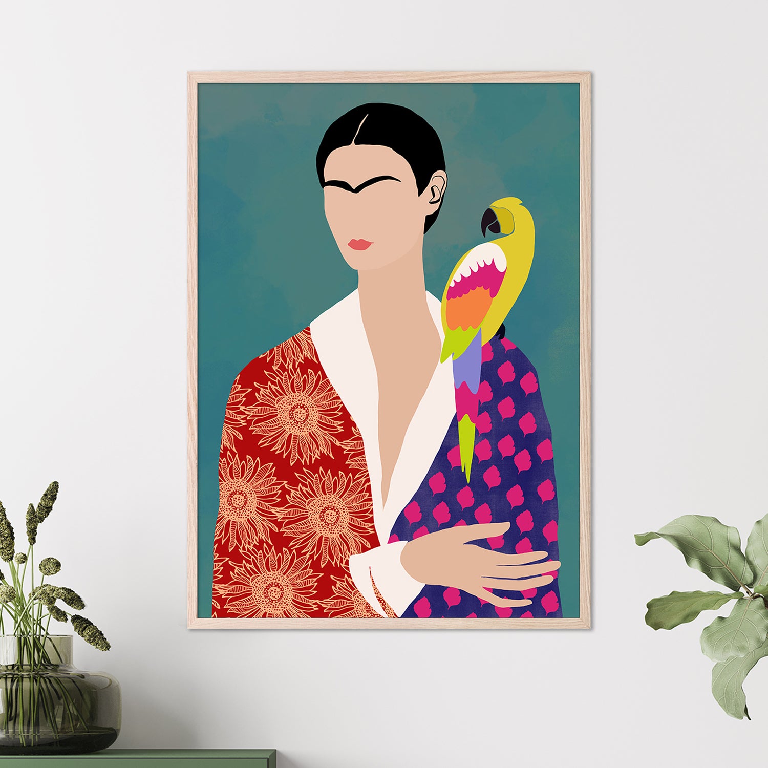 wall-art-print-canvas-poster-framed-Parrot's Companion-2
