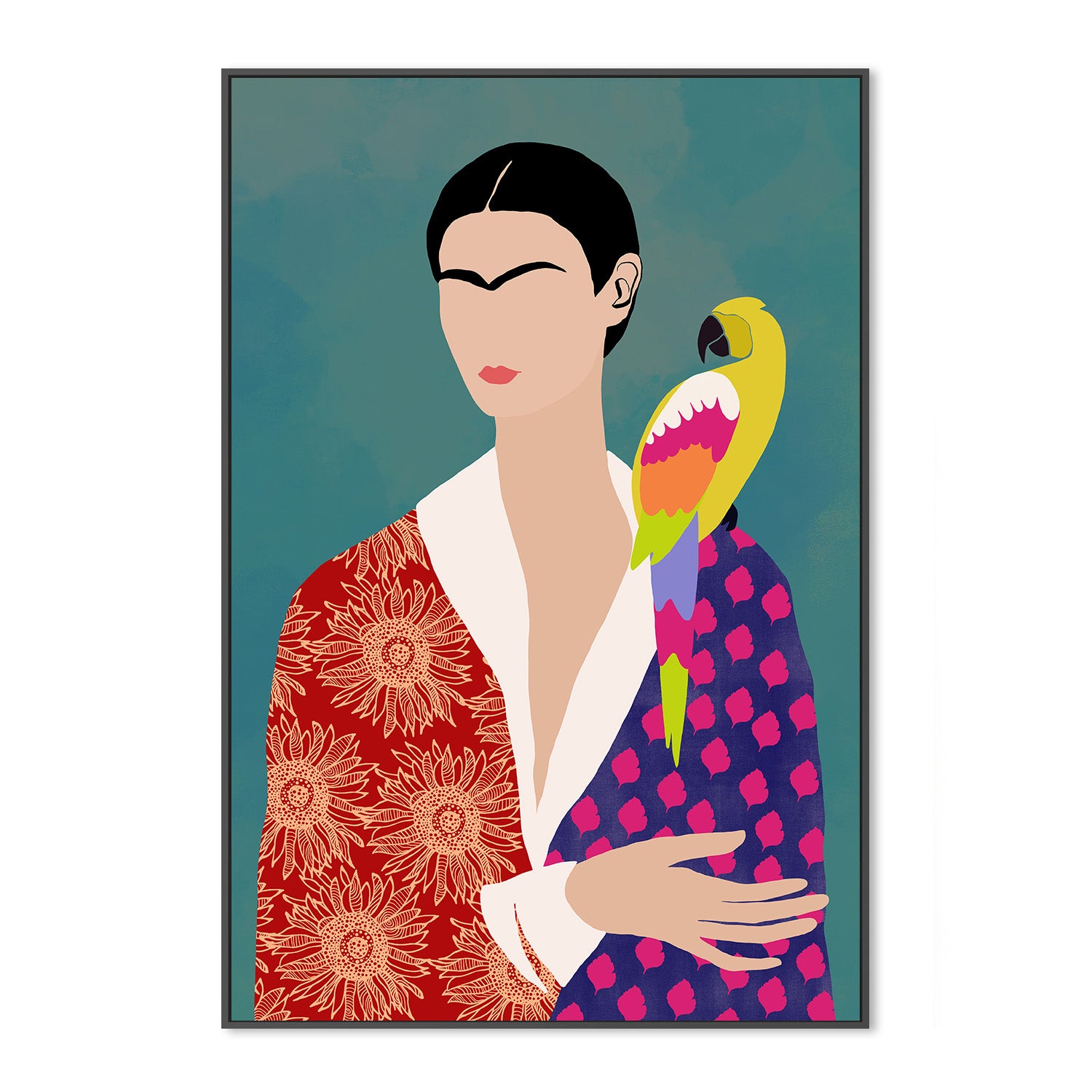 wall-art-print-canvas-poster-framed-Parrot's Companion-3