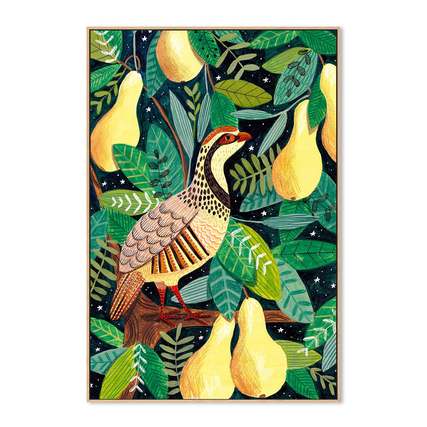 wall-art-print-canvas-poster-framed-Partridge in a pear tree-4