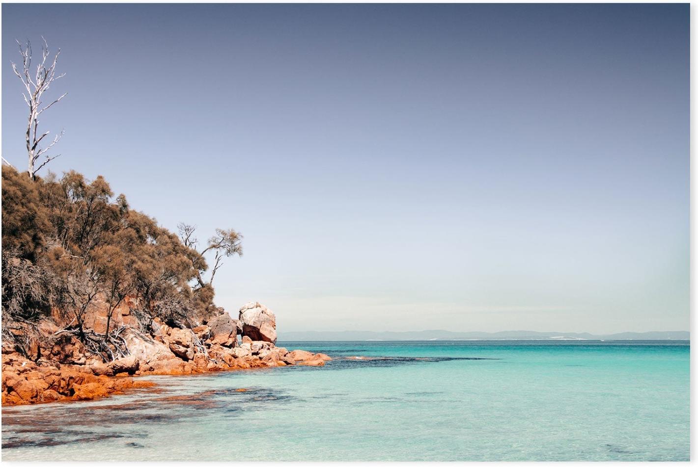 wall-art-print-canvas-poster-framed-Passage Beach, Great Oyster Bay, Tasmania , By Earth Sea & Me , By Earth Sea & Me-GIOIA-WALL-ART