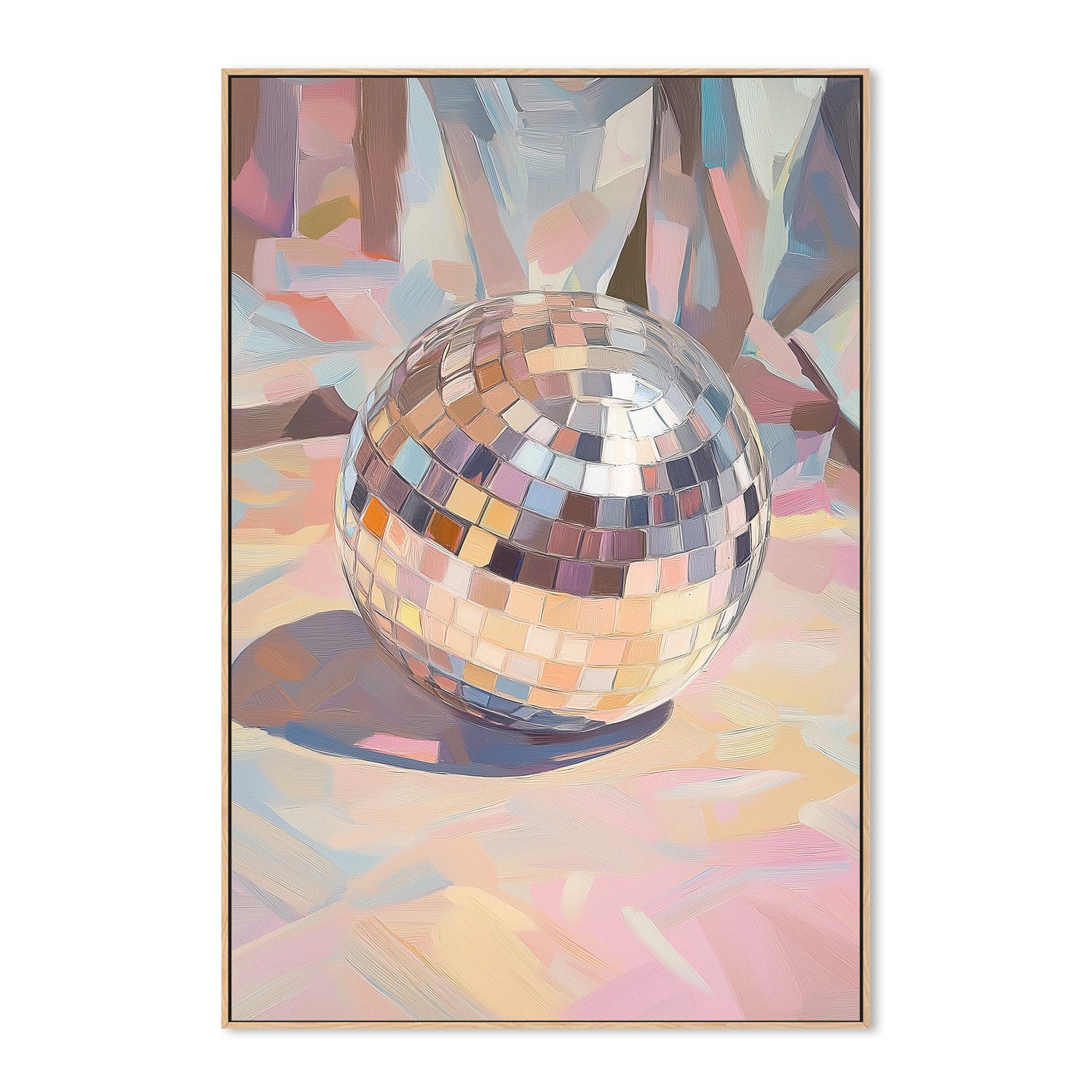 wall-art-print-canvas-poster-framed-Pastel Disco Ball , By Melloi Art Prints-4