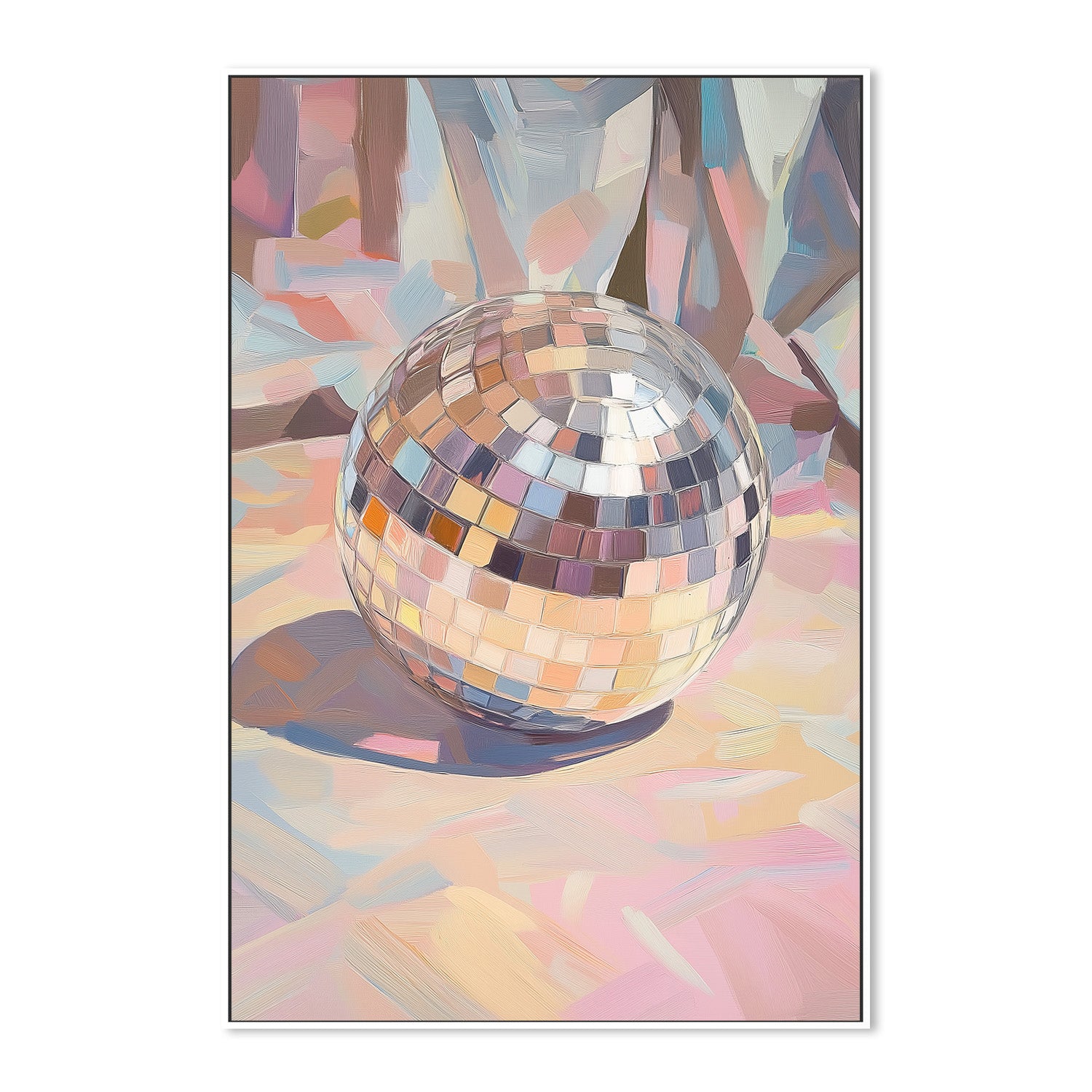 wall-art-print-canvas-poster-framed-Pastel Disco Ball , By Melloi Art Prints-5