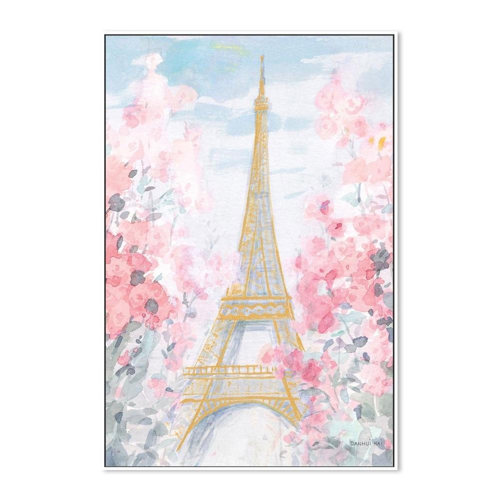wall-art-print-canvas-poster-framed-Pastel Paris, Style D-by-Danhui Nai-Gioia Wall Art
