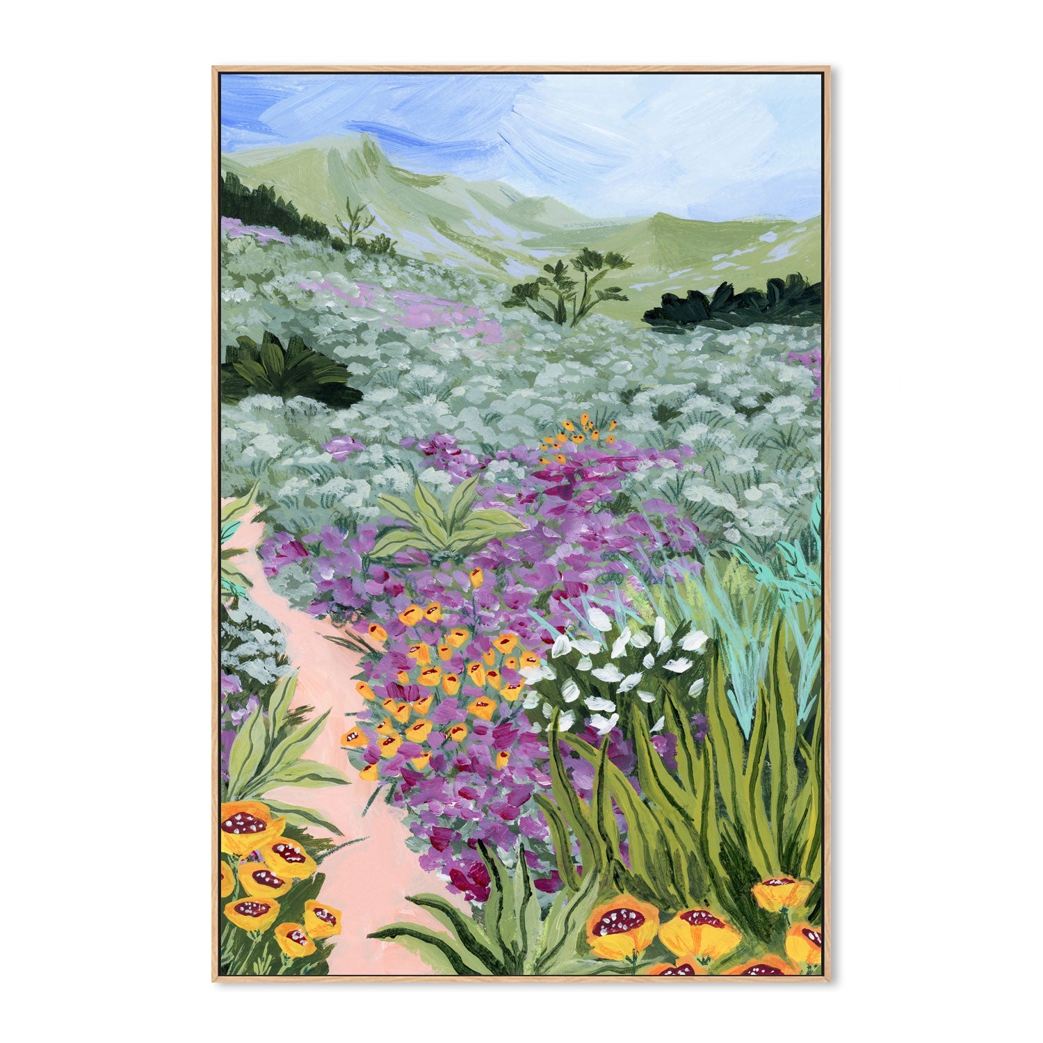 wall-art-print-canvas-poster-framed-Path to the Pacific, Style A-4