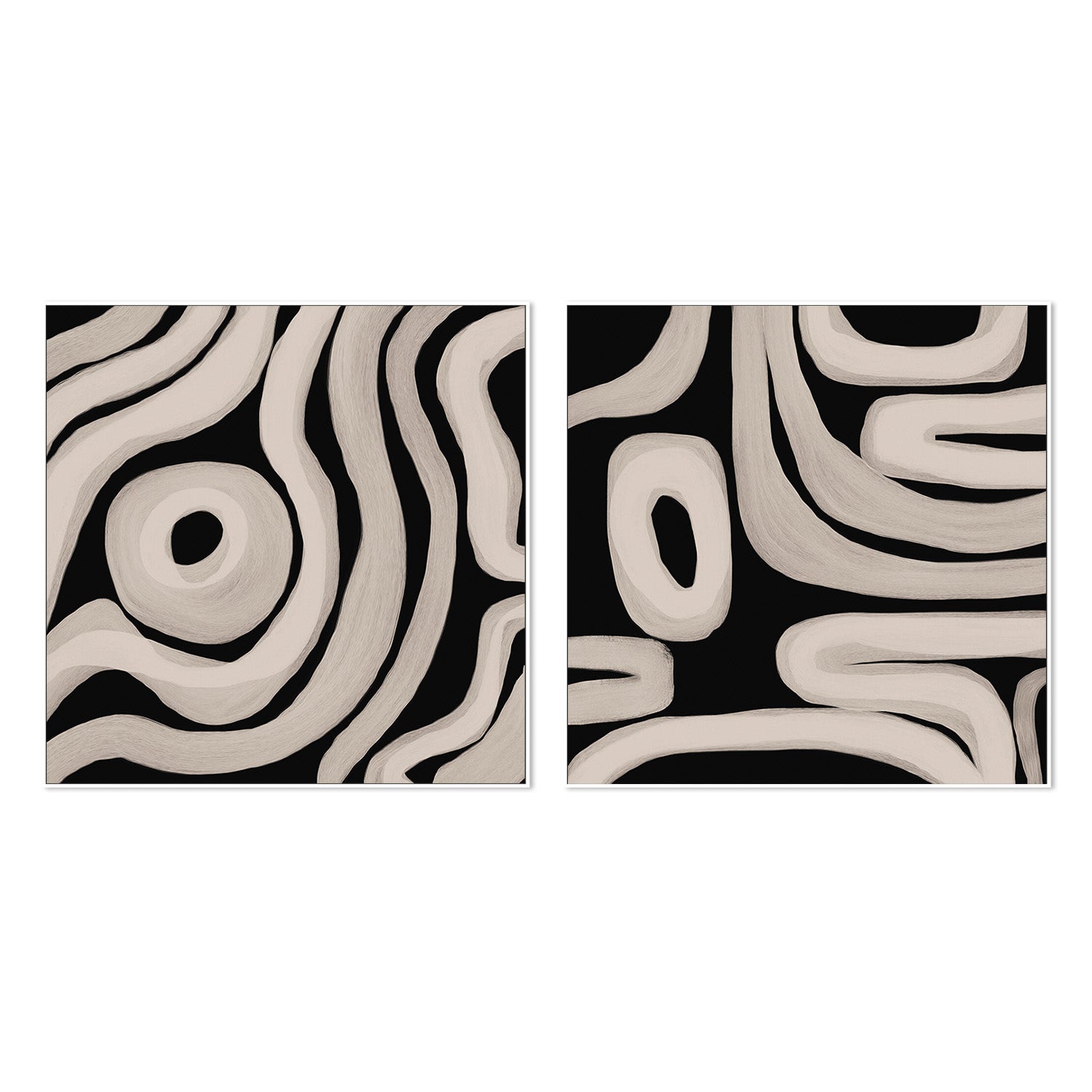 wall-art-print-canvas-poster-framed-Patterns Of Movement, Style A & B, Set Of 2 , By Rohan Sharma-5