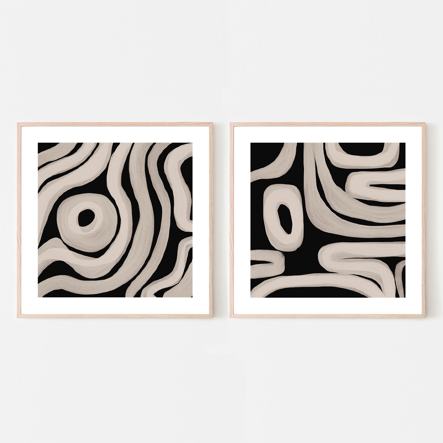 wall-art-print-canvas-poster-framed-Patterns Of Movement, Style A & B, Set Of 2 , By Rohan Sharma-6