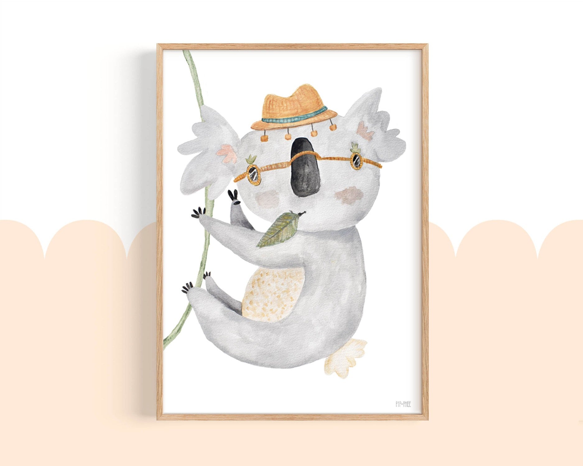 wall-art-print-canvas-poster-framed-Peace Dude Koala , By Pip and Phee-2