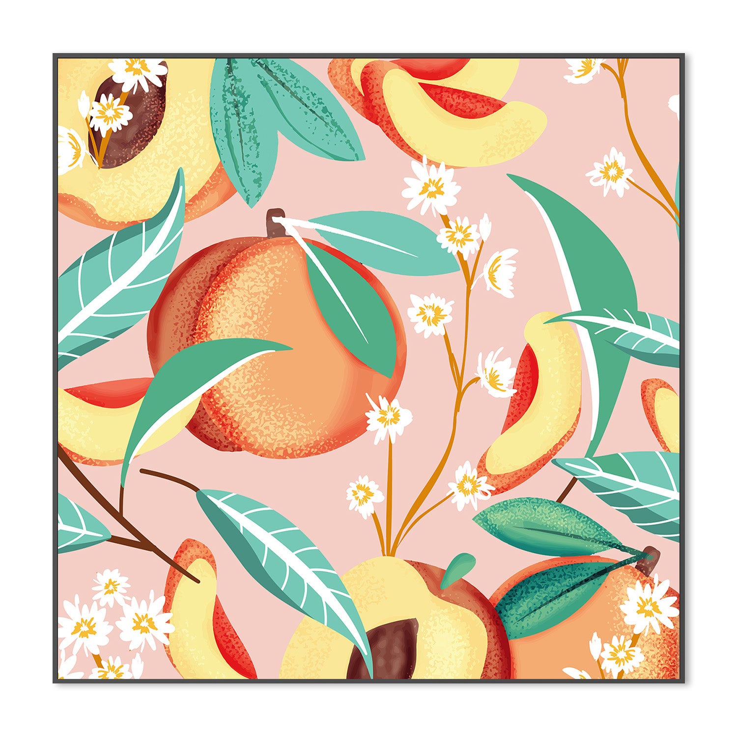 wall-art-print-canvas-poster-framed-Peach Season-3