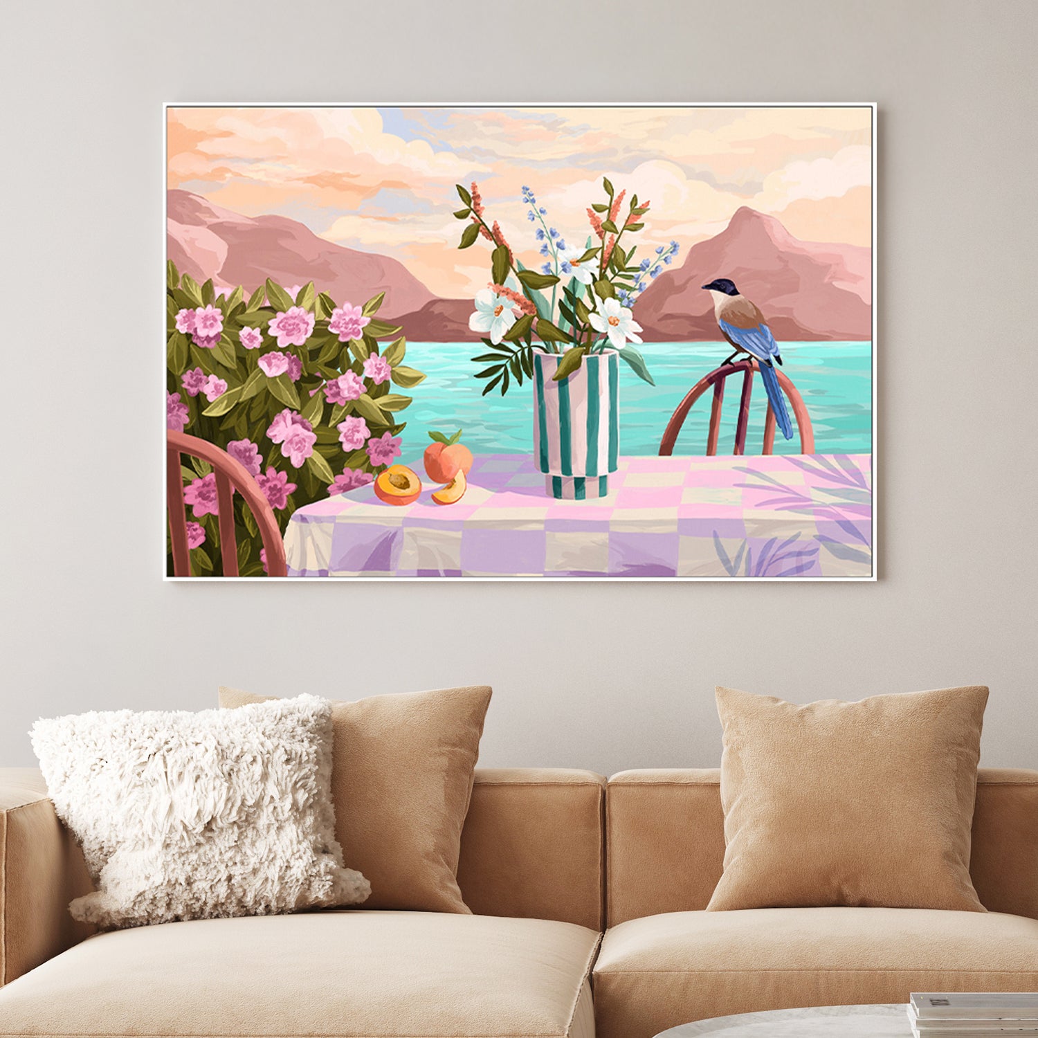 wall-art-print-canvas-poster-framed-Peachy Evenings-2