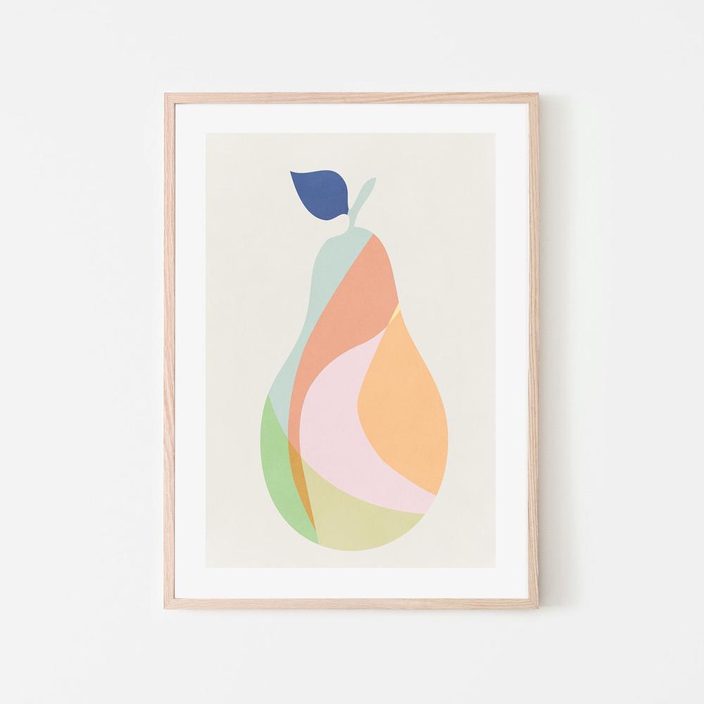 wall-art-print-canvas-poster-framed-Pear, Style A-6