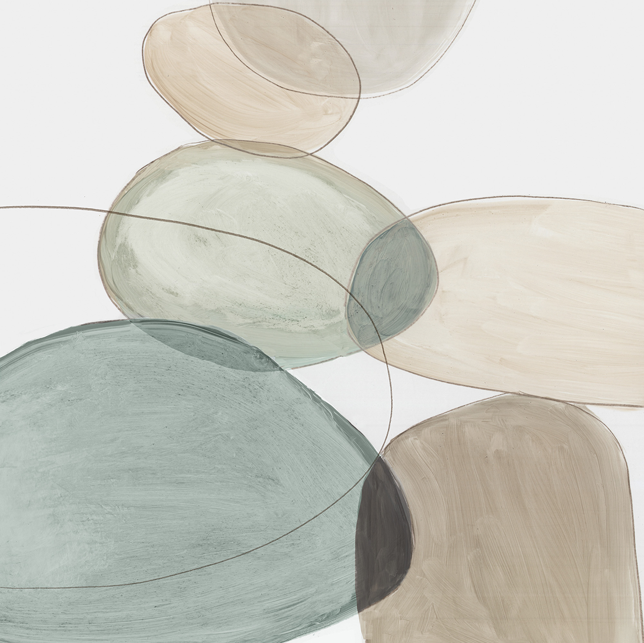 wall-art-print-canvas-poster-framed-Pebble Stones, Style A , By Tom Reeves-1