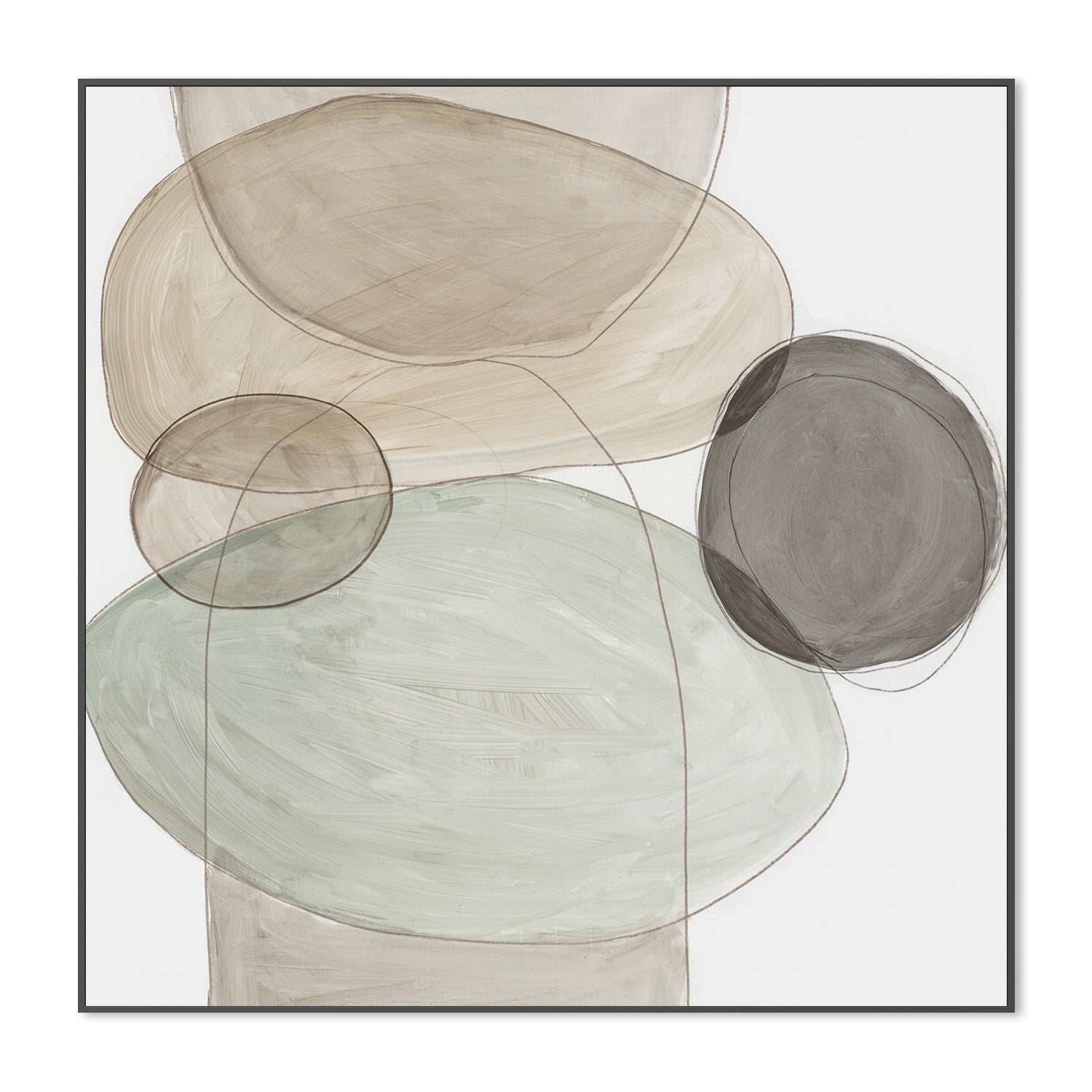 wall-art-print-canvas-poster-framed-Pebble Stones, Style B , By Tom Reeves-3