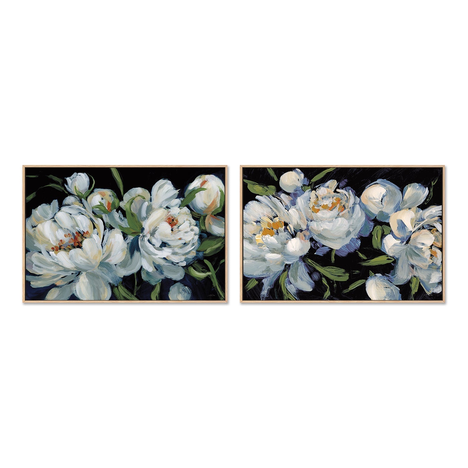 wall-art-print-canvas-poster-framed-Peony Season, Style A & B, Set Of 2 , By Katrina Pete-GIOIA-WALL-ART