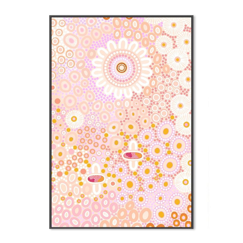 wall-art-print-canvas-poster-framed-People among the wildlfowers, Style D, Sitting by the coolamon-by-Sherri Cummins-Gioia Wall Art