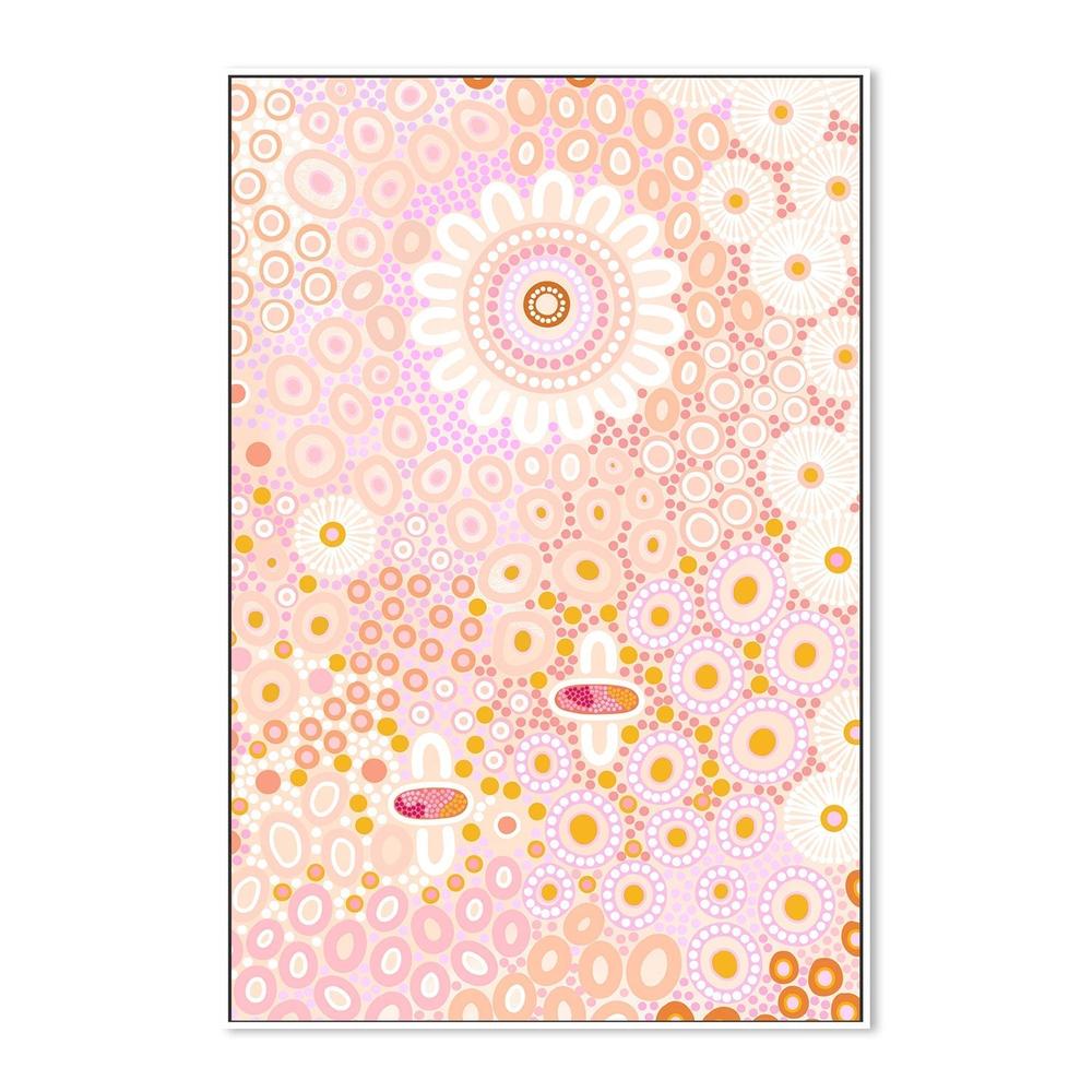wall-art-print-canvas-poster-framed-People among the wildlfowers, Style D, Sitting by the coolamon-by-Sherri Cummins-Gioia Wall Art